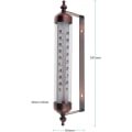 Miniatyrbild 3 av 5: Utomhustermometer med mätare, bronseffekt - Snygg utomhus trädgårdstermometer Lämplig för utomhustemperatur, växthus, garage, lätt att hänga