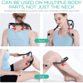 Miniatyrbilde 3 av 5: Nakkemassasjeapparat Shiatsu Dypvev Dual Trigger Point Skuldermassasjeapparat for Smertelindring, Ergonomisk Håndtaksdesign, Lett og Bærbar (Blå)