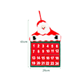 Miniatyrbillede 6 af 6: Julekalender, jule nedtællingskalender julekalender fløjl varm gammel kalender julepynt