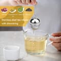 Miniatyrbillede 3 af 6: 2 stk. te-infuser, tefilter i rustfrit stål ø 4 cm til te, krydderier og smagsstoffer