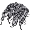 Miniatyrbild 3 av 5: 2 st Black & White Desert Scarf Lätt bomull Militärstil Airsoft Re-enactment Army