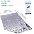 Miniatyrbild 2 av 6: Termiska nödfiltar-rymdfilt-överlevnadskit-campingfilt (4-pack)perfekt för utomhusbruk,vandring,överlevnad,maratonlopp i buggoutväska