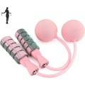 Miniatyrbillede 1 af 6: 1 Pink Trænings Rebfrit Sjippetov til Fitness, Justerbart Vægtet Trådløst Sjippetov til Mænd Kvinder Børn