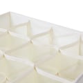 Miniatyrbild 2 av 6: 2 delar krypterad 900D Oxford-duk 16 Grid Underkläder Förvaring Tyglåda Hemunderkläder Strumpor Organizer Låda Inget cover Format (beige)
