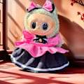 Miniatyrbild 1 av 3: POP MART LABUBU The Monsters Exciting Macaron Plyschdockor Figur Leksaker Super Söt Ersättningskläder Labubu Dockkläder Generisk I-II（I）