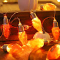 Miniatyrbillede 2 af 5: Jule Dekorativ Lampe Led Ahornblad Pære Ønskeflaske Lys Kæde