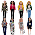 Miniatyrbild 1 av 7: 8-delat Bapyrene Princess Set Mode Simple Set Accessories