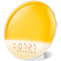Miniatyrbillede 1 af 7: Sunrise Vækkeur med Lys til Børn, Tunge Sovere, Soveværelse, med Solopgangssimulering, Søvnhjælp, Dobbelte Alarmer, FM Radio, Snooze, Natlys, Dagslys,