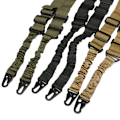 Miniatyrbillede 3 af 5: Udendørs taktisk militær trænings lanyard dobbelt-punkt opgave reb multi-funktionel rem (sort)