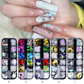 Miniatyrbild 1 av 7: Holografiska Snöflingor Jul Nageldekorationer 3D Jul Nagelpaljetter Snöflinga Nagelpaljetter Stjärnpaljetter DIY Laser Manikyr Tillbehör fo