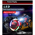 Miniatyrbillede 4 af 5: Todelt elektrisk motorcykel ombygget forlygte LED ekstern eksplosiv flash fjernlys RGB laser pistol U7 farverig spotlight