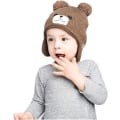 Miniatyrbild 2 av 2: Fleecefodrad stickad mössa för baby och toddler