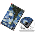 Miniatyrbilde 2 av 5: Samsung Galaxy Tab S6 Lite 10.4 2020 SM-P610 / SM-P615 Nettbrettdeksel, Slankt Tri-Fold Hardt Deksel for Galaxy Tab S6 Lite 10.4 tommer - Stjernehimmel