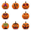 Miniatyrbilde 3 av 7: 5 stk. 3D Halloween-gratulasjonskort Fargetrykk Gresskar Spøkelseshus H