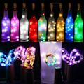 Miniatyrbild 1 av 7: 10 vinflaska ljus String Fairy Light Festival Fest Bröllop Decartiaon Kork Koppartråd String LED Garland Jul LED-lampa