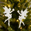 Miniatyrbild 1 av 2: 2 st Julgransprydnader Söta Mini Julgran Små Hängande Tillbehör Arrangemang