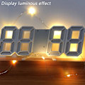 Miniatyrbild 3 av 4: Intelligent 3d digital klocka väckarklocka Orange