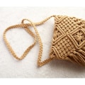 Miniatyrbild 2 av 5: Handgjord bomullshalm Crossbody-väska Clutch-axelväska Virkad tofs Beach Bohemian handväska för kvinnor