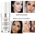 Miniatyrbild 2 av 4: 1-3Pcs Color Changing Foundation Makeup Base，Long Lasting Hydrating rosa hud 30ml 2pcs