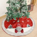 Miniatyrbild 5 av 5: Julgranskjol linneträdkjol present Julgransförkläde trädstrumpor prydnadsföremål