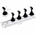 Miniatyrbild 4 av 6: 10 st nagelställ för pressning, nagelställ i falsk akryl, övningsställ för nagelvisning med magnetisk bas, spikspetshållare för salong och hemma gör det själv