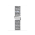 Miniatyrbillede 2 af 6: Urrem i rustfrit stålnet til mænd og kvinder, der passer til Apple Watch 7 Milan-rem (Sølv 38/40/41mm)