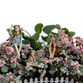 Miniatyrbilde 4 av 5: Resin blomsterfe plug-in hagefe statue mikro landskapsdekorasjoner