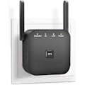 Miniatyrbild 2 av 6: 2024 Nyaste WiFi-förlängare, WiFi-repeater, WiFi-booster, täcker upp till 8640 kvadratmeter och 60 enheter, Internet Booster mörk
