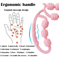 Miniatyrbild 5 av 6: Fit Roll Pro Massager Cellulit Trigger Point Massage Roller, multifunktionell för nacke, armar, ben, vävnader Smärtlindring och Deep Fascial Release Rosa
