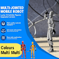 Miniatyrbild 2 av 7: T13 Action Figure, Titan 13 Action Figure, Robot Action Figure, 3D Printed Action[HK] orange+blue