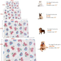Miniatyrbillede 4 af 6: Hundeseng Kæledyrs Tæppe Blødt Fortykket Fleece Pad Sengemåtte til Hvalp Hund Kat Sofa Pude Hjem Tæppe Varmt Sovende Betræk (Blå Stjerne)