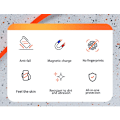 Miniatyrbilde 6 av 8: Kjølende kjøleribbe for Magsafe magnetisk telefondeksel for i-Phone 16 plus Pustende Mesh Hardt deksel （oransje）
