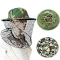 Miniatyrbillede 1 af 6: Havebiavlshat med camouflage-net til myggenet udendørs myggehat