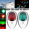Pikkukuva 2 / 5: 2x 20LED Veneen Navigointivalot Punainen ja Vihreä Marine Keulavalo Lamppu Ponttonille