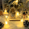 Miniatyrbillede 3 af 5: Juletræ LED klokke lyskæder Juleklokker dekorative lys rumarrangement fest Julelyskæder