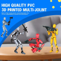 Miniatyrbild 4 av 7: T13 Action Figure, Titan 13 Action Figure, Robot Action Figure, 3D Printed Action[HK] green