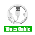 Pikkukuva 1 / 4: 10kpl 1M 6FT USB A - Lightning 8-nastainen kaapeli laturi johdot johto Iphone 6 7 8 x xr 11 12 13 14 pro max -kaapeli 1m