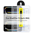 Pikkukuva 1 / 6: Karkaistu lasinen näytönsuoja Ipad Pro 13 11 M4 12.9 A16 10 9 10. sukupolven Air 5 4 3 M3 M2 Mini A17 7 6 -lisävarusteille iPad Pro [13"](2024)