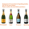 Miniatyrbild 7 av 7: Champagneförseglingspropp, 2-pack rostfritt stål, återanvändbar mousserande vinflaskplugg, set med en längre tätningsplugg för att hålla fräsch, bra åtkomst