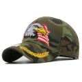Miniatyrbild 5 av 5: Eagle broderad cap bomull anka tunghatt utomhus solhatt (stil 1)