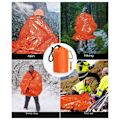 Miniatyrbild 3 av 8: Nödsovsäck Lätt överlevnadssovsäck, multifunktionell livräddningsutrustning för vandring, camping, utomhuslivräddningsutrustning Orange
