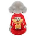 Miniatyrbillede 1 af 5: Kæledyrstøj Julehundetøj Kat Efterår Og Vinter Varm Fleece Sweater Elk(M)
