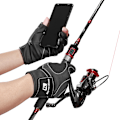 Miniatyrbillede 5 af 5: Herre Pro Climate Fiske Neopren Handsker & Gummi Greb Foldbar Finger/sort-M