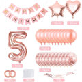 Miniatyrbilde 2 av 6: 5-årsdag Jente Ballong, Rose Gull Ballong 5, 5-årsdag Ballonger Rose Gull, 5-årsdag Jente Ballong, Rose Gullfargede Bursdagsballonger, 5-årsdag