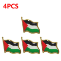 Miniatyrbild 2 av 6: 2-10PCS Palestina FLAGGA BADGE Rostfritt stål Palestinaflagga Pin Lapel Badge Ryggsäck Ikon علم دولة فلسطين 4Pcs