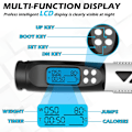 Miniatyrbild 2 av 5: Sporthopprep, 2 i 1 hopprep Sladdlöst hopprep 2,8M Justerbar med Smart LCD Digital Meter Show, Hopprep med vikter Fitness Cr