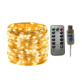 Miniatyrbilde 1 av 5: Julelys Utendørslys Hagelys Liten farget dekorativ lampe, stjernelampe, (USB-plugg/10m 100 lys)