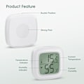 Miniatyrbild 2 av 5: Hemtermometer 3 delar Mini LCD-portabel inomhushygrometertermometer -20℃~60℃, 10%~99% RH Lämplig för barnrum, äldrerum etc.