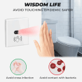 Miniatyrbilde 1 av 10: SMATRUL Vegg Smart Lysbryter Infrarød IR-sensor Ingen behov for berøring EU 220V 110V Glasskjermpanel Elektrisk strøm på av lampe white