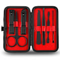 Miniatyrbild 1 av 5: Manikyr Set Nagelklippare Kit Herr Grooming Kit 7 i 1 Professionell personlig set med lyxigt case Presenter för män Man Pojkvän